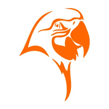 Samolepicí dekorace na vozidlo Papoušek 006 pravá hlava (73 - Fluorescentní oranžová) SAMOLEPKA NA AUTO, NÁLEPKA, FÓLIE, POLEP, TUNING, VLASTNÍ TEXT, TISK, AUTOSAMOLEPKY.cz, POLEPY, OBRÁZEK, LOGO, 3D STICKERS