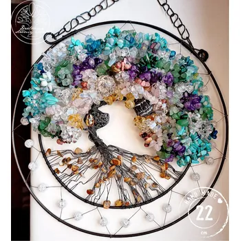 Strom života Polodrahokamy Bohyně Země 22cm