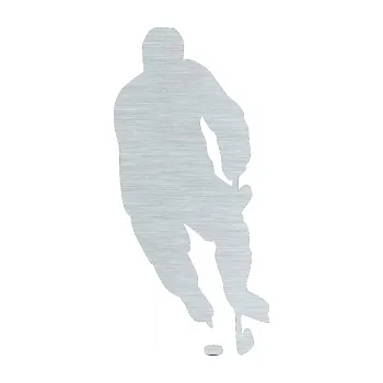 Samolepicí dekorace na vozidlo Hokejista 004 pravá (61 - škrábaný hliník) SAMOLEPKA NA AUTO, NÁLEPKA, FÓLIE, POLEP, TUNING, VLASTNÍ TEXT, TISK, AUTOSAMOLEPKY.cz, POLEPY, OBRÁZEK, LOGO, 3D STICKERS