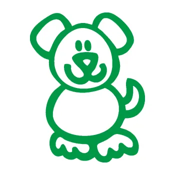 samolepka Cartoon family pejsek (12 - zelená) SAMOLEPKA NA AUTO, NÁLEPKA, FÓLIE, POLEP, TUNING, VLASTNÍ TEXT, TISK, AUTOSAMOLEPKY.cz, POLEPY, OBRÁZEK, LOGO, 3D STICKERS