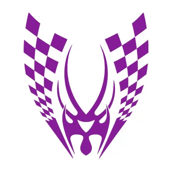 Polep vozidla SAMOLEPKA Kapota 002 šachovnice (14 - fialová) NA AUTO, NÁLEPKA, FÓLIE, POLEP, TUNING, VLASTNÍ TEXT, TISK, AUTOSAMOLEPKY.cz, POLEPY, OBRÁZEK, LOGO, SAMOLEPKY