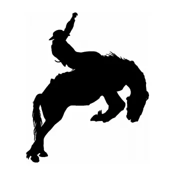 Samolepící dekorace SAMOLEPKA Kovboj 001 pravá rodeo na koni (01 - černá) NA AUTO, NÁLEPKA, FÓLIE, POLEP, TUNING, VLASTNÍ TEXT, TISK, AUTOSAMOLEPKY.cz, POLEPY, OBRÁZEK, LOGO, SAMOLEPKY