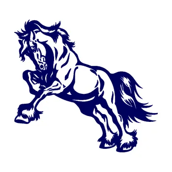 Samolepící dekorace SAMOLEPKA Kůň 055 levá (23 - tmavě modrá) NA AUTO, NÁLEPKA, FÓLIE, POLEP, TUNING, VLASTNÍ TEXT, TISK, AUTOSAMOLEPKY.cz, POLEPY, OBRÁZEK, LOGO, SAMOLEPKY