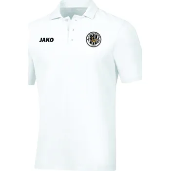 Pánské tričko JAKO BASE triko s límečkem s logem FCHK vel. 40, bílá