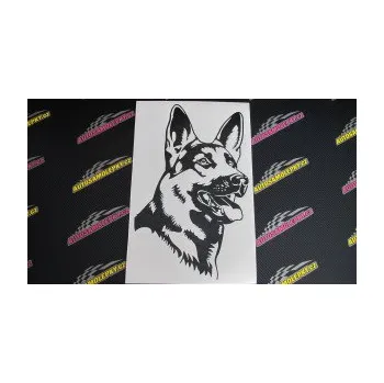 Polep vozidla Pes 073 pravá Německý ovčák (12 - zelená) SAMOLEPKA NA AUTO, NÁLEPKA, FÓLIE, POLEP, TUNING, VLASTNÍ TEXT, TISK, AUTOSAMOLEPKY.cz, POLEPY, OBRÁZEK, LOGO, 3D STICKERS