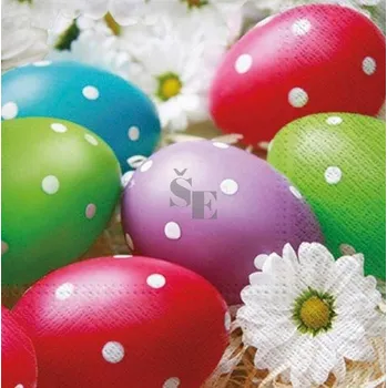 Papírové ubrousky P TL308100 barevná vajíčka 33/3/20 2010807