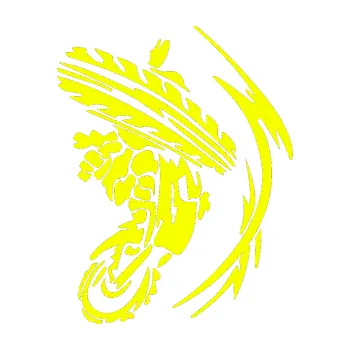 Samolepící dekorace Motorka 010 pravá (70 - Fluorescentní žlutá) SAMOLEPKA NA AUTO, NÁLEPKA, FÓLIE, POLEP, TUNING, VLASTNÍ TEXT, TISK, AUTOSAMOLEPKY.cz, POLEPY, OBRÁZEK, LOGO, 3D STICKERS