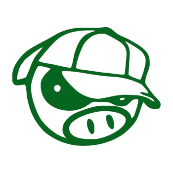 Samolepicí dekorace na vozidlo Rally pig 003 pravá (20 - tmavě zelená) SAMOLEPKA NA AUTO, NÁLEPKA, FÓLIE, POLEP, TUNING, VLASTNÍ TEXT, TISK, AUTOSAMOLEPKY.cz, POLEPY, OBRÁZEK, LOGO, 3D STICKERS