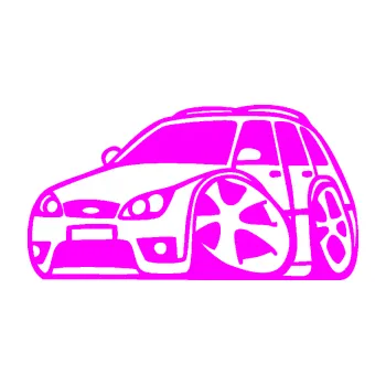 Polep vozidla SAMOLEPKA Ford Mondeo combi karikatura levá (72 - Fluorescentní růžová) NA AUTO, NÁLEPKA, FÓLIE, POLEP, TUNING, VLASTNÍ TEXT, TISK, AUTOSAMOLEPKY.cz, POLEPY, OBRÁZEK, LOGO, SAMOLEPKY