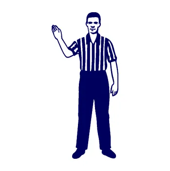 Samolepící dekorace SAMOLEPKA Rozhodčí 001 levá (23 - tmavě modrá) NA AUTO, NÁLEPKA, FÓLIE, POLEP, TUNING, VLASTNÍ TEXT, TISK, AUTOSAMOLEPKY.cz, POLEPY, OBRÁZEK, LOGO, SAMOLEPKY