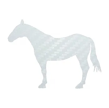 Samolepící dekorace SAMOLEPKA Kůň 005 levá (51 - 3D karbon bílý) NA AUTO, NÁLEPKA, FÓLIE, POLEP, TUNING, VLASTNÍ TEXT, TISK, AUTOSAMOLEPKY.cz, POLEPY, OBRÁZEK, LOGO, SAMOLEPKY