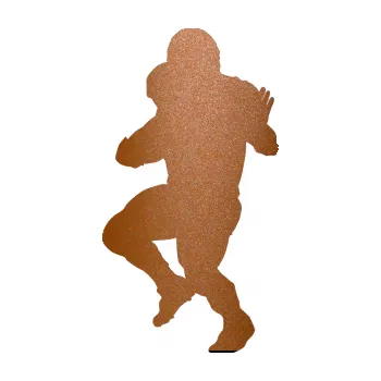 Polep vozidla SAMOLEPKA Americký fotbal 009 levá (44 - měděná metalíza) NA AUTO, NÁLEPKA, FÓLIE, POLEP, TUNING, VLASTNÍ TEXT, TISK, AUTOSAMOLEPKY.cz, POLEPY, OBRÁZEK, LOGO, SAMOLEPKY