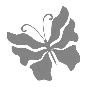 Samolepící dekorace SAMOLEPKA Motýl 003 levá (17 - šedá) NA AUTO, NÁLEPKA, FÓLIE, POLEP, TUNING, VLASTNÍ TEXT, TISK, AUTOSAMOLEPKY.cz, POLEPY, OBRÁZEK, LOGO, SAMOLEPKY
