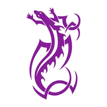 Samolepící dekorace SAMOLEPKA Ještěrka 006 levá (14 - fialová) NA AUTO, NÁLEPKA, FÓLIE, POLEP, TUNING, VLASTNÍ TEXT, TISK, AUTOSAMOLEPKY.cz, POLEPY, OBRÁZEK, LOGO, SAMOLEPKY