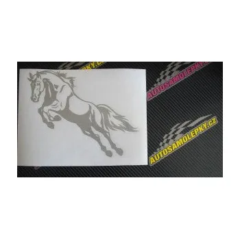 Samolepící dekorace SAMOLEPKA Kůň 050 levá ve skoku (10 - červená) NA AUTO, NÁLEPKA, FÓLIE, POLEP, TUNING, VLASTNÍ TEXT, TISK, AUTOSAMOLEPKY.cz, POLEPY, OBRÁZEK, LOGO, SAMOLEPKY