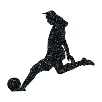 Samolepicí dekorace na vozidlo Fotbalista 010 levá (85 - Ultra Metalic černá) SAMOLEPKA NA AUTO, NÁLEPKA, FÓLIE, POLEP, TUNING, VLASTNÍ TEXT, TISK, AUTOSAMOLEPKY.cz, POLEPY, OBRÁZEK, LOGO, 3D STICKERS