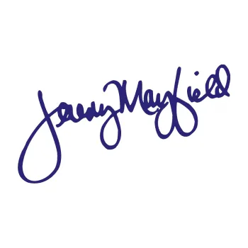 Samolepící dekorace Jeremy Mayfield podpis (22 - střední modrá) SAMOLEPKA NA AUTO, NÁLEPKA, FÓLIE, POLEP, TUNING, VLASTNÍ TEXT, TISK, AUTOSAMOLEPKY.cz, POLEPY, OBRÁZEK, LOGO, 3D STICKERS
