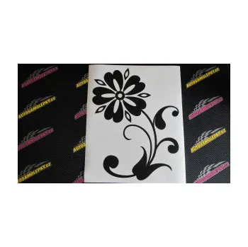 Samolepící dekorace SAMOLEPKA Květina dekor 001 levá (10 - červená) NA AUTO, NÁLEPKA, FÓLIE, POLEP, TUNING, VLASTNÍ TEXT, TISK, AUTOSAMOLEPKY.cz, POLEPY, OBRÁZEK, LOGO, SAMOLEPKY