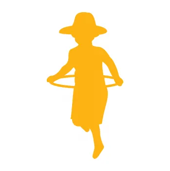 samolepka Hula Hop 001 levá dítě s obručí (21 - světle oranžová) SAMOLEPKA NA AUTO, NÁLEPKA, FÓLIE, POLEP, TUNING, VLASTNÍ TEXT, TISK, AUTOSAMOLEPKY.cz, POLEPY, OBRÁZEK, LOGO, 3D STICKERS