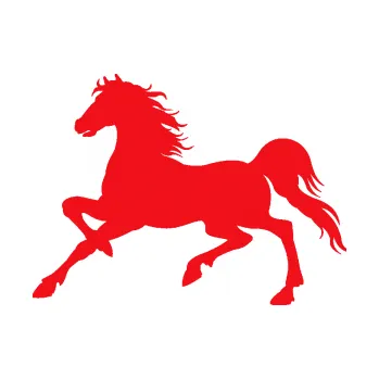 Samolepící dekorace SAMOLEPKA Kůň 037 levá (10 - červená) NA AUTO, NÁLEPKA, FÓLIE, POLEP, TUNING, VLASTNÍ TEXT, TISK, AUTOSAMOLEPKY.cz, POLEPY, OBRÁZEK, LOGO, SAMOLEPKY