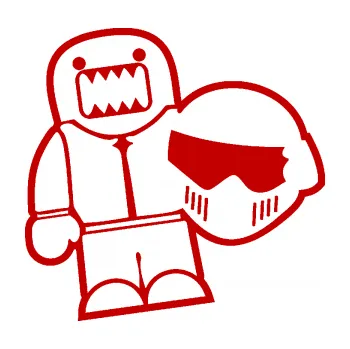 Autodoplněk Samolepka na auto Domo 015 levá Stig (18 - tmavě červená) NÁLEPKA, FÓLIE, POLEPY, TUNING, VLASTNÍ TEXT, TISK, AUTOSAMOLEPKY.cz, SAMOLEPKY, OBRÁZEK, LOGO, VÝROBA, PRODEJ