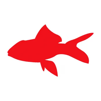 Polep vozidla SAMOLEPKA Ryba 002 levá (10 - červená) NA AUTO, NÁLEPKA, FÓLIE, POLEP, TUNING, VLASTNÍ TEXT, TISK, AUTOSAMOLEPKY.cz, POLEPY, OBRÁZEK, LOGO, SAMOLEPKY