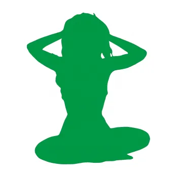 Polep vozidla Erotická žena 042 pravá (12 - zelená) SAMOLEPKA NA AUTO, NÁLEPKA, FÓLIE, POLEP, TUNING, VLASTNÍ TEXT, TISK, AUTOSAMOLEPKY.cz, POLEPY, OBRÁZEK, LOGO, 3D STICKERS