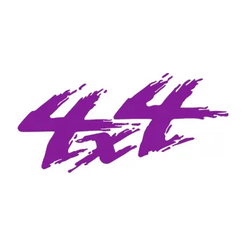 Polep vozidla SAMOLEPKA 4x4 varianta 026 (14 - fialová) NA AUTO, NÁLEPKA, FÓLIE, POLEP, TUNING, VLASTNÍ TEXT, TISK, AUTOSAMOLEPKY.cz, POLEPY, OBRÁZEK, LOGO, SAMOLEPKY