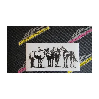 Samolepící dekorace SAMOLEPKA Koníci 001 levá (17 - šedá) NA AUTO, NÁLEPKA, FÓLIE, POLEP, TUNING, VLASTNÍ TEXT, TISK, AUTOSAMOLEPKY.cz, POLEPY, OBRÁZEK, LOGO, SAMOLEPKY