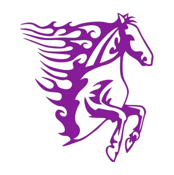 Samolepicí dekorace na vozidlo Animal flames 005 pravá kůň (14 - fialová) SAMOLEPKA NA AUTO, NÁLEPKA, FÓLIE, POLEP, TUNING, VLASTNÍ TEXT, TISK, AUTOSAMOLEPKY.cz, POLEPY, OBRÁZEK, LOGO, 3D STICKERS