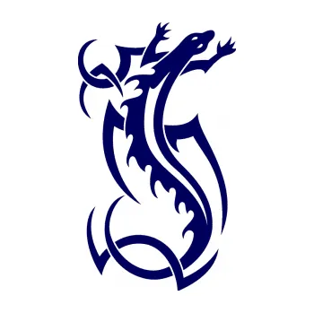 Samolepící dekorace SAMOLEPKA Ještěrka 006 pravá (23 - tmavě modrá) NA AUTO, NÁLEPKA, FÓLIE, POLEP, TUNING, VLASTNÍ TEXT, TISK, AUTOSAMOLEPKY.cz, POLEPY, OBRÁZEK, LOGO, SAMOLEPKY