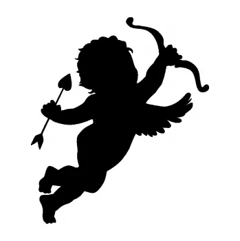 Samolepící dekorace SAMOLEPKA Amor 002 pravá (01 - černá) NA AUTO, NÁLEPKA, FÓLIE, POLEP, TUNING, VLASTNÍ TEXT, TISK, AUTOSAMOLEPKY.cz, POLEPY, OBRÁZEK, LOGO, SAMOLEPKY