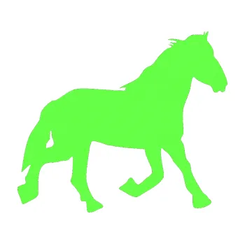 Samolepící dekorace SAMOLEPKA Kůň 002 pravá (71 - Fluorescentní zelená) NA AUTO, NÁLEPKA, FÓLIE, POLEP, TUNING, VLASTNÍ TEXT, TISK, AUTOSAMOLEPKY.cz, POLEPY, OBRÁZEK, LOGO, SAMOLEPKY