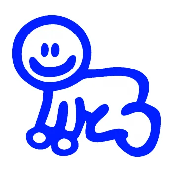 samolepka Cartoon family mimi chlapeček (19 - modrá dynamic) SAMOLEPKA NA AUTO, NÁLEPKA, FÓLIE, POLEP, TUNING, VLASTNÍ TEXT, TISK, AUTOSAMOLEPKY.cz, POLEPY, OBRÁZEK, LOGO, 3D STICKERS