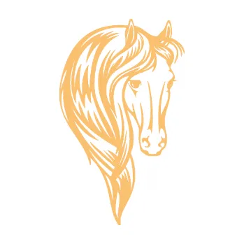 Samolepící dekorace SAMOLEPKA Kůň 064 pravá s hřívou (08 - béžová) NA AUTO, NÁLEPKA, FÓLIE, POLEP, TUNING, VLASTNÍ TEXT, TISK, AUTOSAMOLEPKY.cz, POLEPY, OBRÁZEK, LOGO, SAMOLEPKY