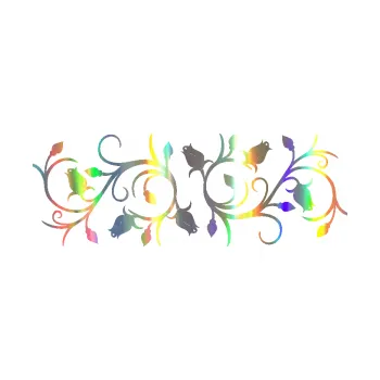 Samolepící dekorace SAMOLEPKA Květina dekor 010 pravá růžičky (93 - Holografická) NA AUTO, NÁLEPKA, FÓLIE, POLEP, TUNING, VLASTNÍ TEXT, TISK, AUTOSAMOLEPKY.cz, POLEPY, OBRÁZEK, LOGO, SAMOLEPKY