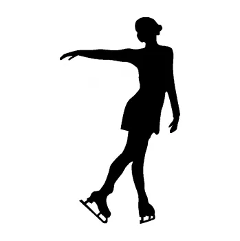 Polep vozidla Krasobruslení 002 levá krasobruslařka (01 - černá) SAMOLEPKA NA AUTO, NÁLEPKA, FÓLIE, POLEP, TUNING, VLASTNÍ TEXT, TISK, AUTOSAMOLEPKY.cz, POLEPY, OBRÁZEK, LOGO, 3D STICKERS