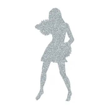 Samolepicí dekorace na vozidlo Roztleskávačka 003 levá (91 - Ultra Metalic stříbrná metalíza) SAMOLEPKA NA AUTO, NÁLEPKA, FÓLIE, POLEP, TUNING, VLASTNÍ TEXT, TISK, AUTOSAMOLEPKY.cz, POLEPY, OBRÁZEK, LOGO, 3D STICKERS