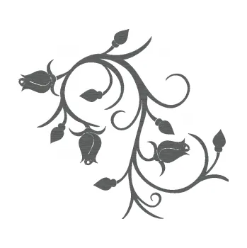 Samolepící dekorace Květina dekor 009 levá růžičky (62 - škrábaný titan) SAMOLEPKA NA AUTO, NÁLEPKA, FÓLIE, POLEP, TUNING, VLASTNÍ TEXT, TISK, AUTOSAMOLEPKY.cz, POLEPY, OBRÁZEK, LOGO, 3D STICKERS