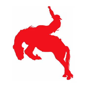 Samolepící dekorace SAMOLEPKA Kovboj 001 levá rodeo na koni (10 - červená) NA AUTO, NÁLEPKA, FÓLIE, POLEP, TUNING, VLASTNÍ TEXT, TISK, AUTOSAMOLEPKY.cz, POLEPY, OBRÁZEK, LOGO, SAMOLEPKY