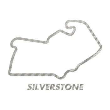 Samolepící dekorace Okruh Silverstone (52 - 3D karbon stříbrný) SAMOLEPKA NA AUTO, NÁLEPKA, FÓLIE, POLEP, TUNING, VLASTNÍ TEXT, TISK, AUTOSAMOLEPKY.cz, POLEPY, OBRÁZEK, LOGO, 3D STICKERS