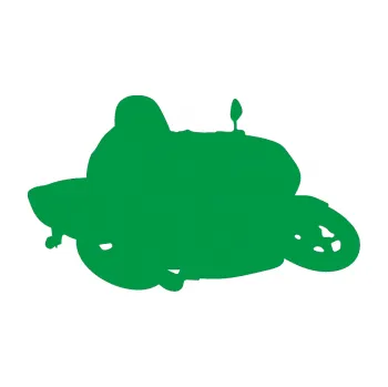 Samolepící dekorace SAMOLEPKA Motorka 009 pravá silniční motorky (12 - zelená) NA AUTO, NÁLEPKA, FÓLIE, POLEP, TUNING, VLASTNÍ TEXT, TISK, AUTOSAMOLEPKY.cz, POLEPY, OBRÁZEK, LOGO, SAMOLEPKY