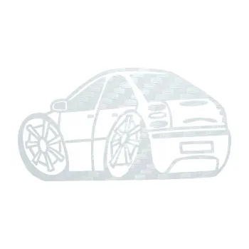 Polep vozidla SAMOLEPKA Fiat Bravo karikatura levá (51 - 3D karbon bílý) NA AUTO, NÁLEPKA, FÓLIE, POLEP, TUNING, VLASTNÍ TEXT, TISK, AUTOSAMOLEPKY.cz, POLEPY, OBRÁZEK, LOGO, SAMOLEPKY