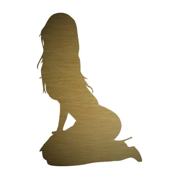 Polep vozidla SAMOLEPKA Erotická žena 013 levá (64 - škrábaný kov zlatý) NA AUTO, NÁLEPKA, FÓLIE, POLEP, TUNING, VLASTNÍ TEXT, TISK, AUTOSAMOLEPKY.cz, POLEPY, OBRÁZEK, LOGO, SAMOLEPKY