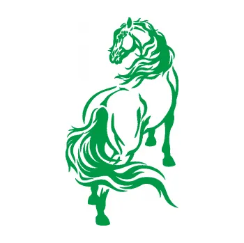 Samolepící dekorace Kůň 051 levá (12 - zelená) SAMOLEPKA NA AUTO, NÁLEPKA, FÓLIE, POLEP, TUNING, VLASTNÍ TEXT, TISK, AUTOSAMOLEPKY.cz, POLEPY, OBRÁZEK, LOGO, 3D STICKERS