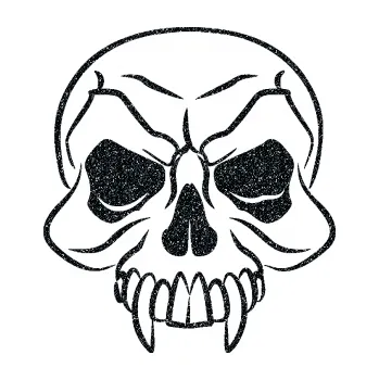 Samolepicí dekorace na vozidlo Lebka 021 (85 - Ultra Metalic černá) SAMOLEPKA NA AUTO, NÁLEPKA, FÓLIE, POLEP, TUNING, VLASTNÍ TEXT, TISK, AUTOSAMOLEPKY.cz, POLEPY, OBRÁZEK, LOGO, 3D STICKERS