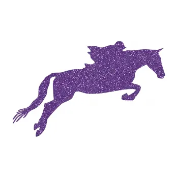 Samolepící dekorace SAMOLEPKA Kůň 015 pravá skok s jezdcem (87 - Ultra Metalic fialová) NA AUTO, NÁLEPKA, FÓLIE, POLEP, TUNING, VLASTNÍ TEXT, TISK, AUTOSAMOLEPKY.cz, POLEPY, OBRÁZEK, LOGO, SAMOLEPKY