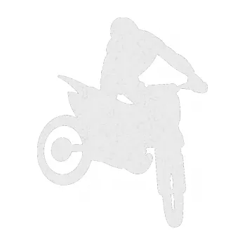 Samolepící dekorace Motorka 037 pravá motokros (84 - Ultra Metalic bílá) SAMOLEPKA NA AUTO, NÁLEPKA, FÓLIE, POLEP, TUNING, VLASTNÍ TEXT, TISK, AUTOSAMOLEPKY.cz, POLEPY, OBRÁZEK, LOGO, 3D STICKERS