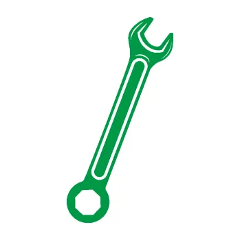 Samolepící dekorace Francouzský klíč pravá (12 - zelená) SAMOLEPKA NA AUTO, NÁLEPKA, FÓLIE, POLEP, TUNING, VLASTNÍ TEXT, TISK, AUTOSAMOLEPKY.cz, POLEPY, OBRÁZEK, LOGO, 3D STICKERS