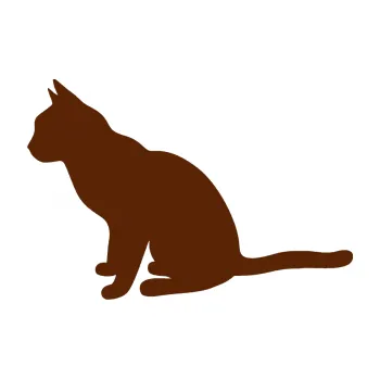 Samolepící dekorace Kočka 008 levá (15 - hnědá) SAMOLEPKA NA AUTO, NÁLEPKA, FÓLIE, POLEP, TUNING, VLASTNÍ TEXT, TISK, AUTOSAMOLEPKY.cz, POLEPY, OBRÁZEK, LOGO, 3D STICKERS